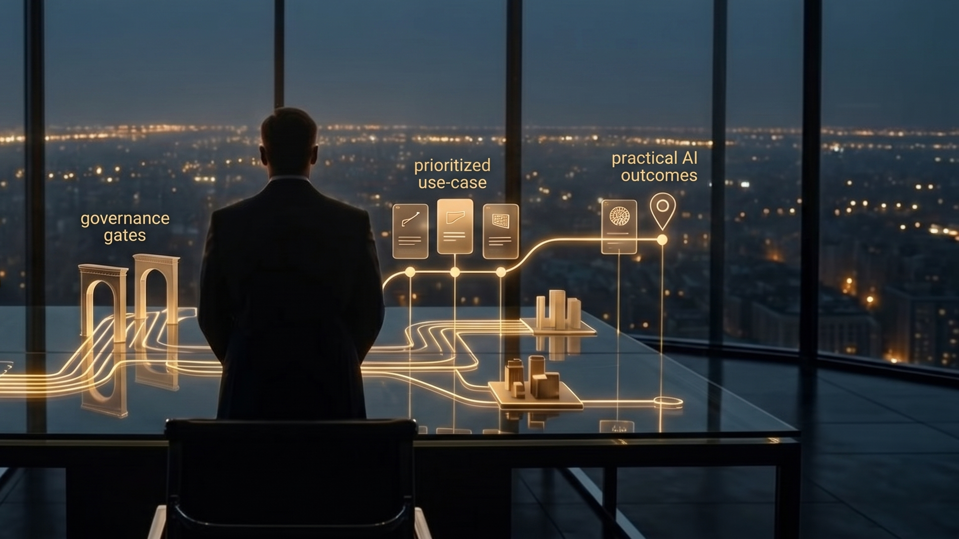 Executive technology roadmap with Microsoft cloud, AI strategy, governance, and investment priorities